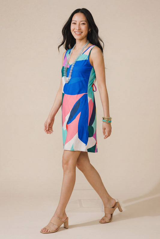 Robe courte dos nu col V – Aralia