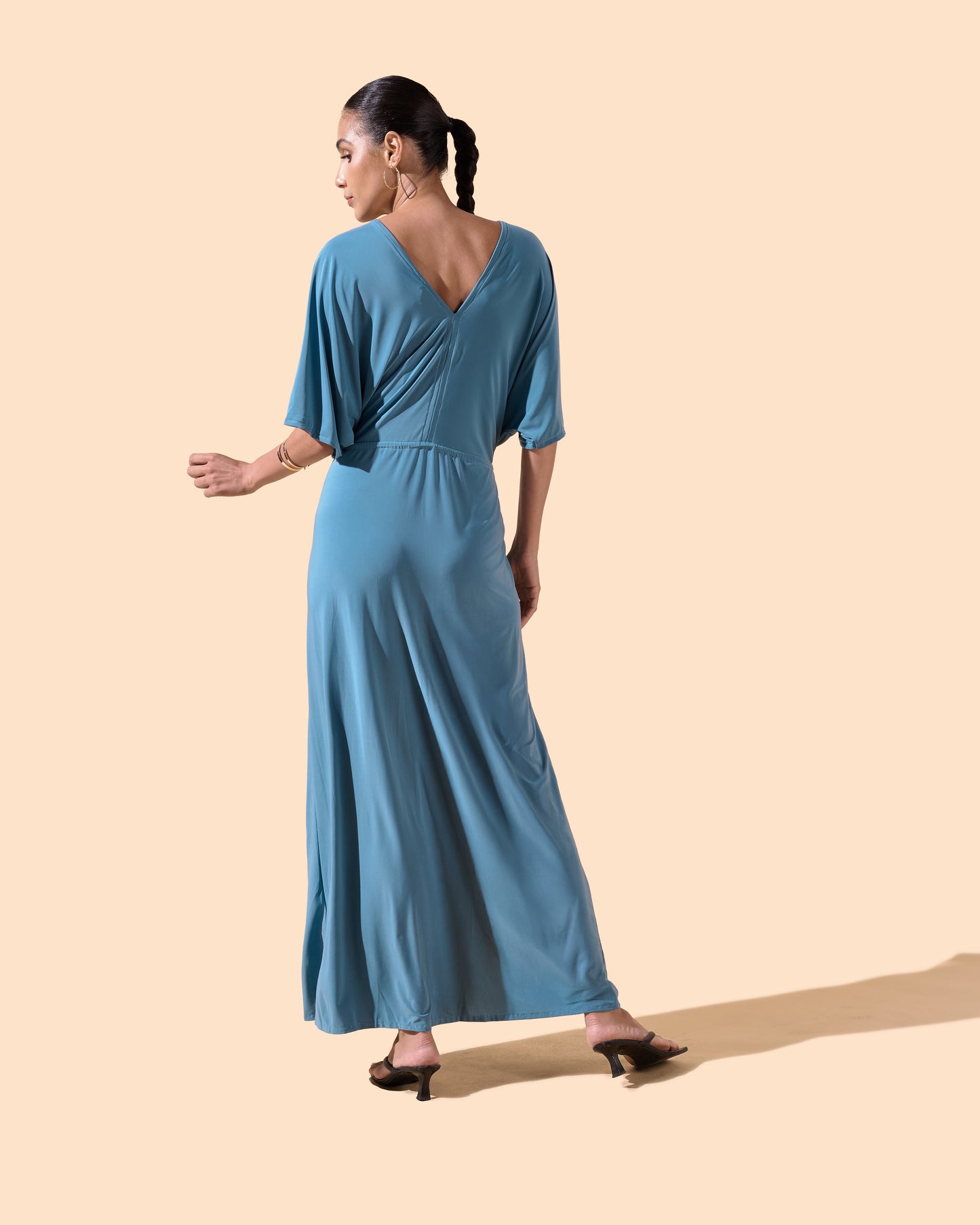 Robe longue manches courtes - Binta
