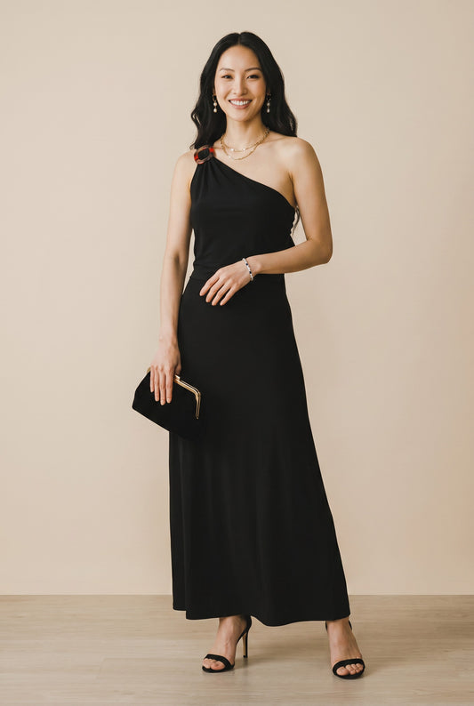 Robe longue asymétrique - Joyce