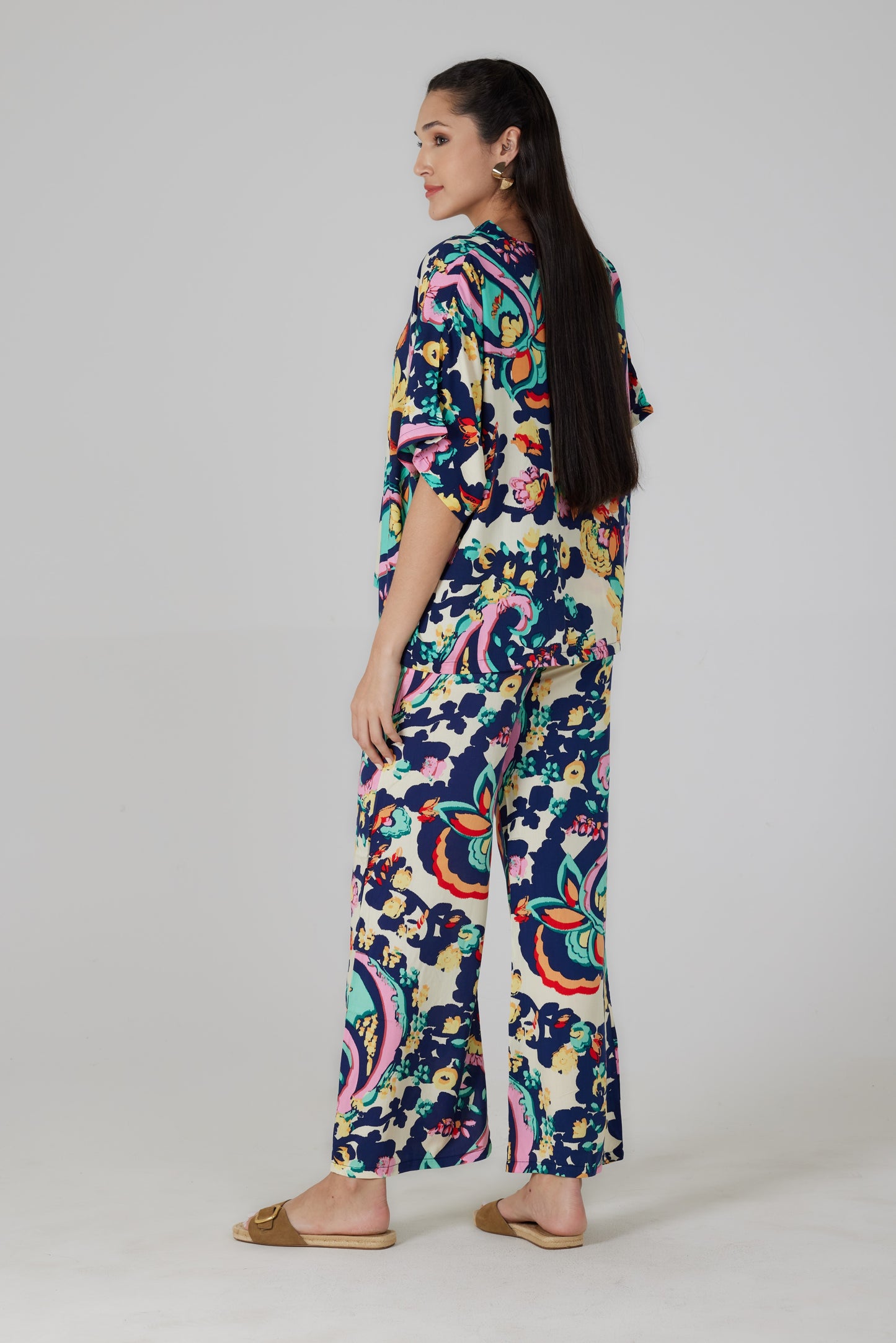 Pantalon fluide imprimé Turchina - Giovanna