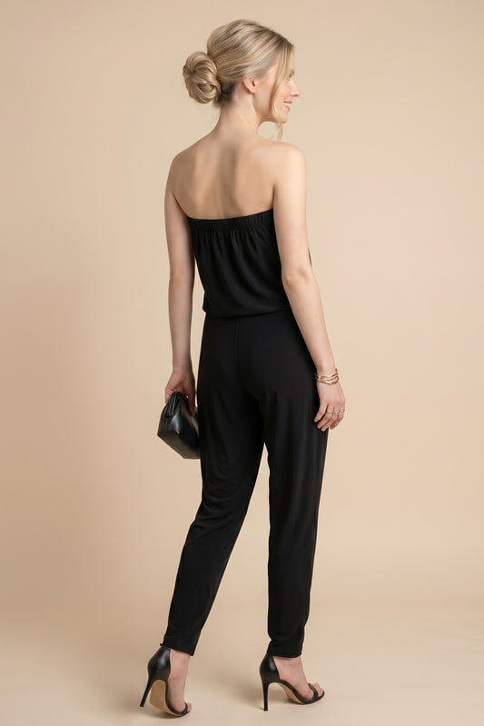 Combinaison pantalon bustier fluide – Petra