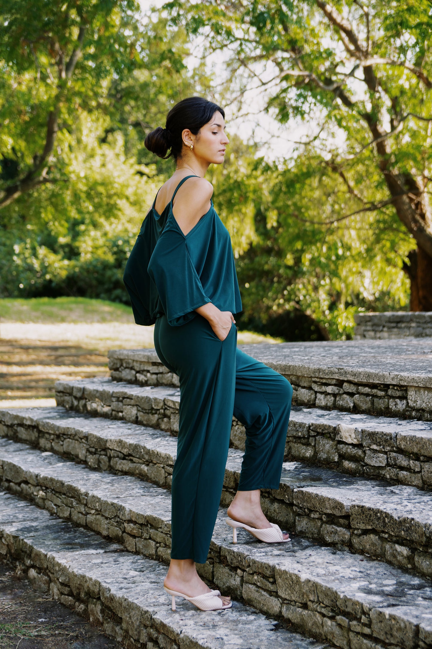 Combinaison pantalon épaules dénudées - Petrina