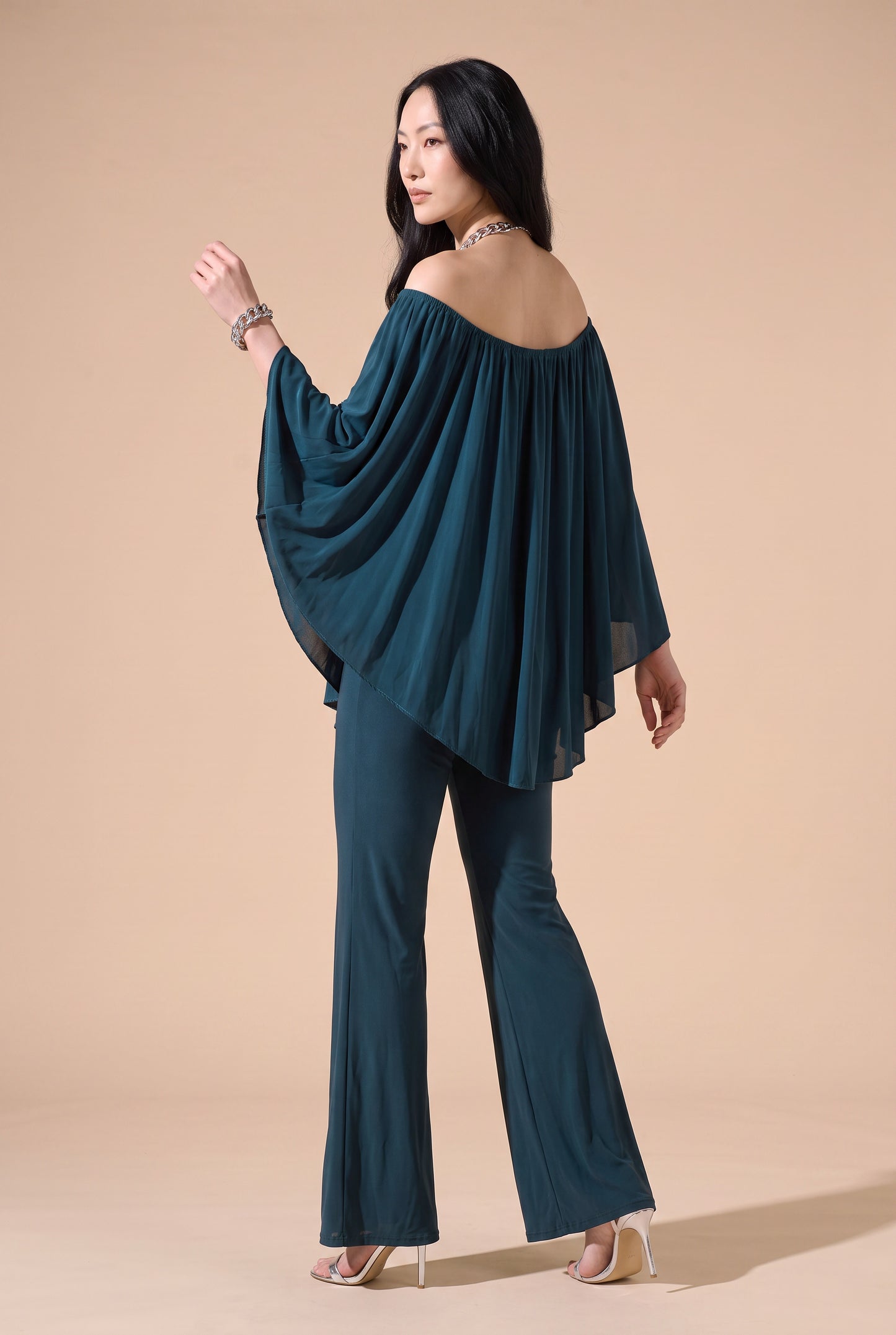 Combinaison pantalon épaules dénudées - Poly
