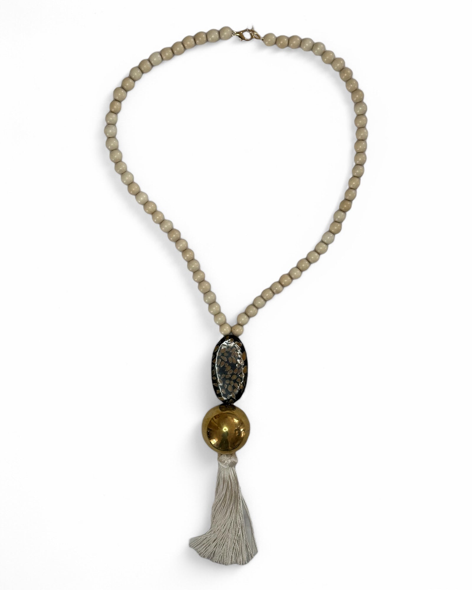 Sautoir tendance en bois fabriqué à la main