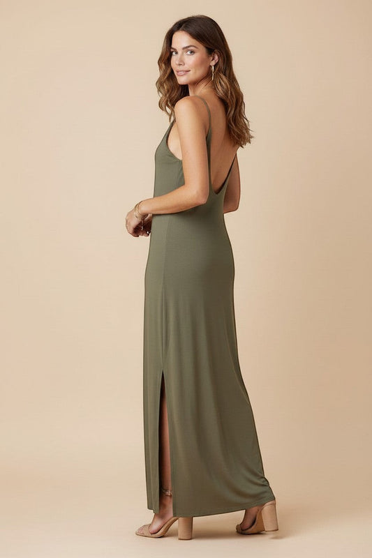Robe longue à fines bretelles - Baobab