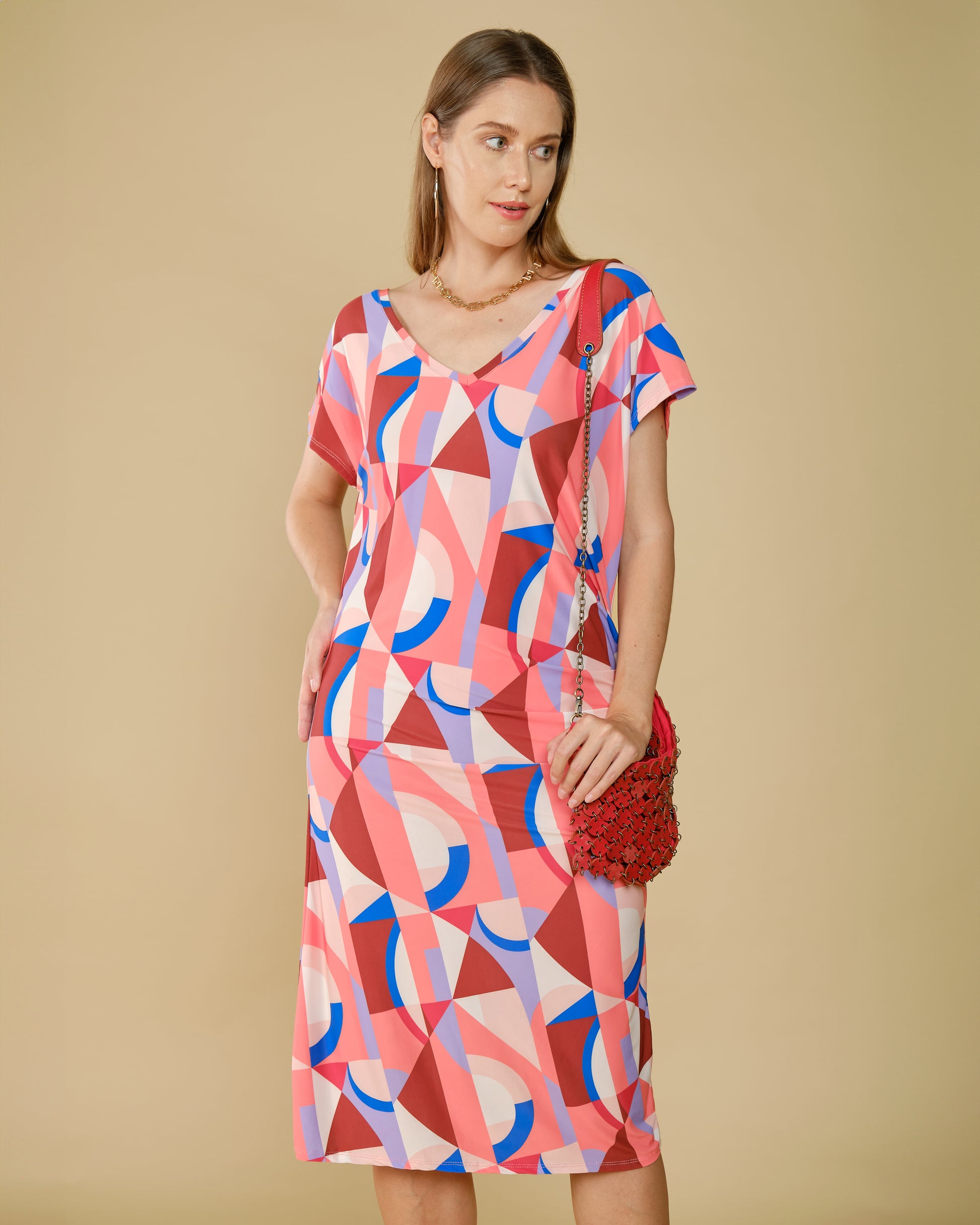 robe-motif-rose-blanc-rouge