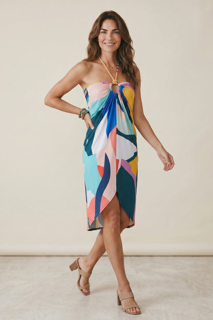 Robe fluide à lien tressé - Alveria