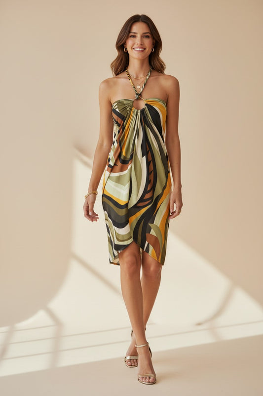 Robe fluide à lien tressé - Alveria