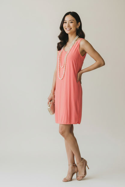 Robe courte dos nu col V – Aralia