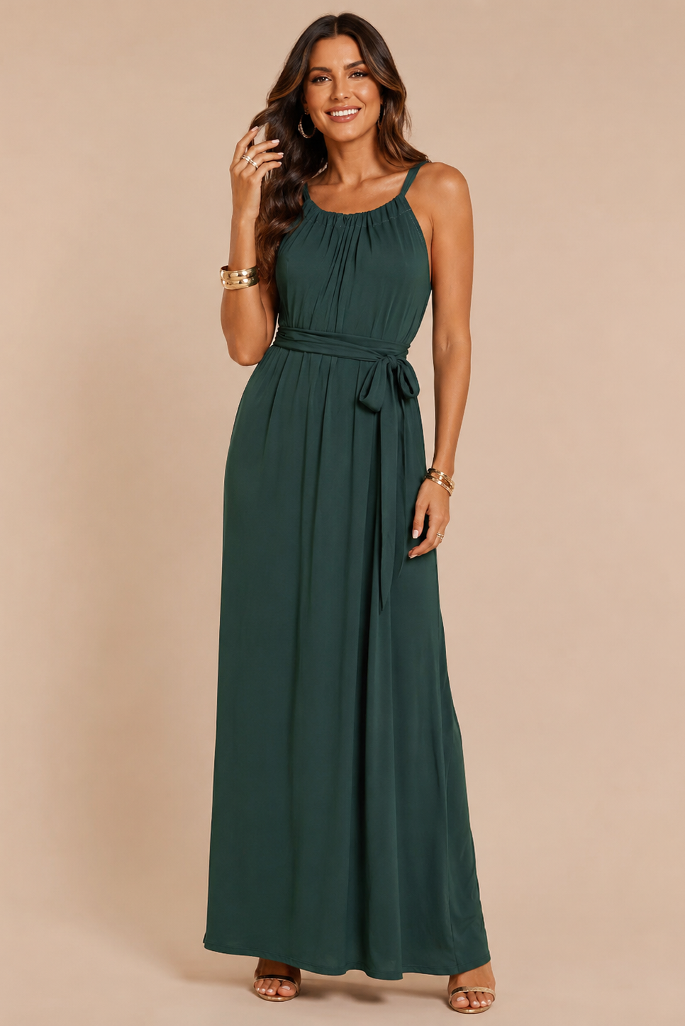 Robe longue à bretelles - Belgique