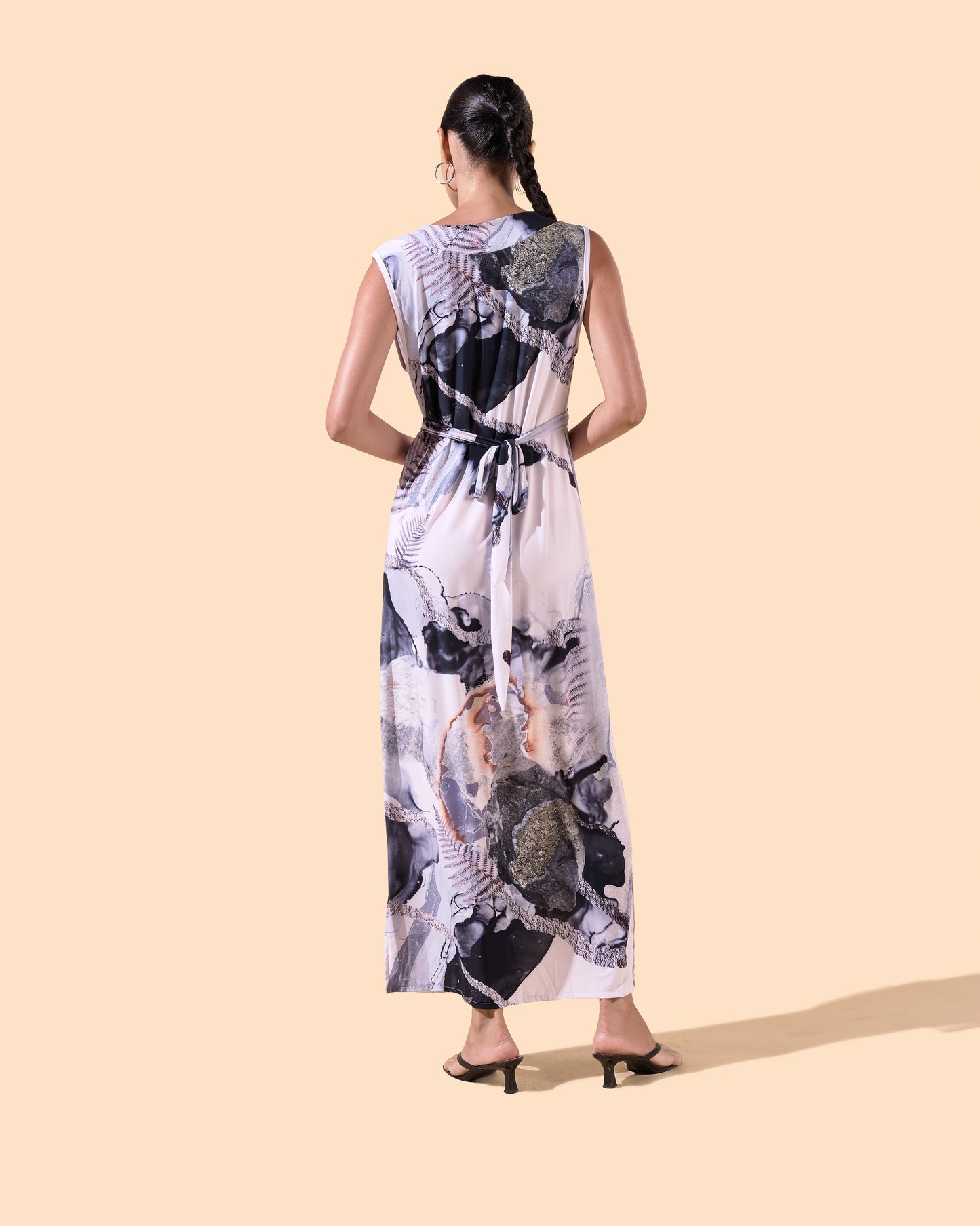 Robe longue col bénitier - Belina