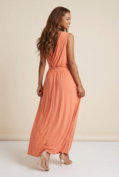 Robe longue cache-cœur - Bovari