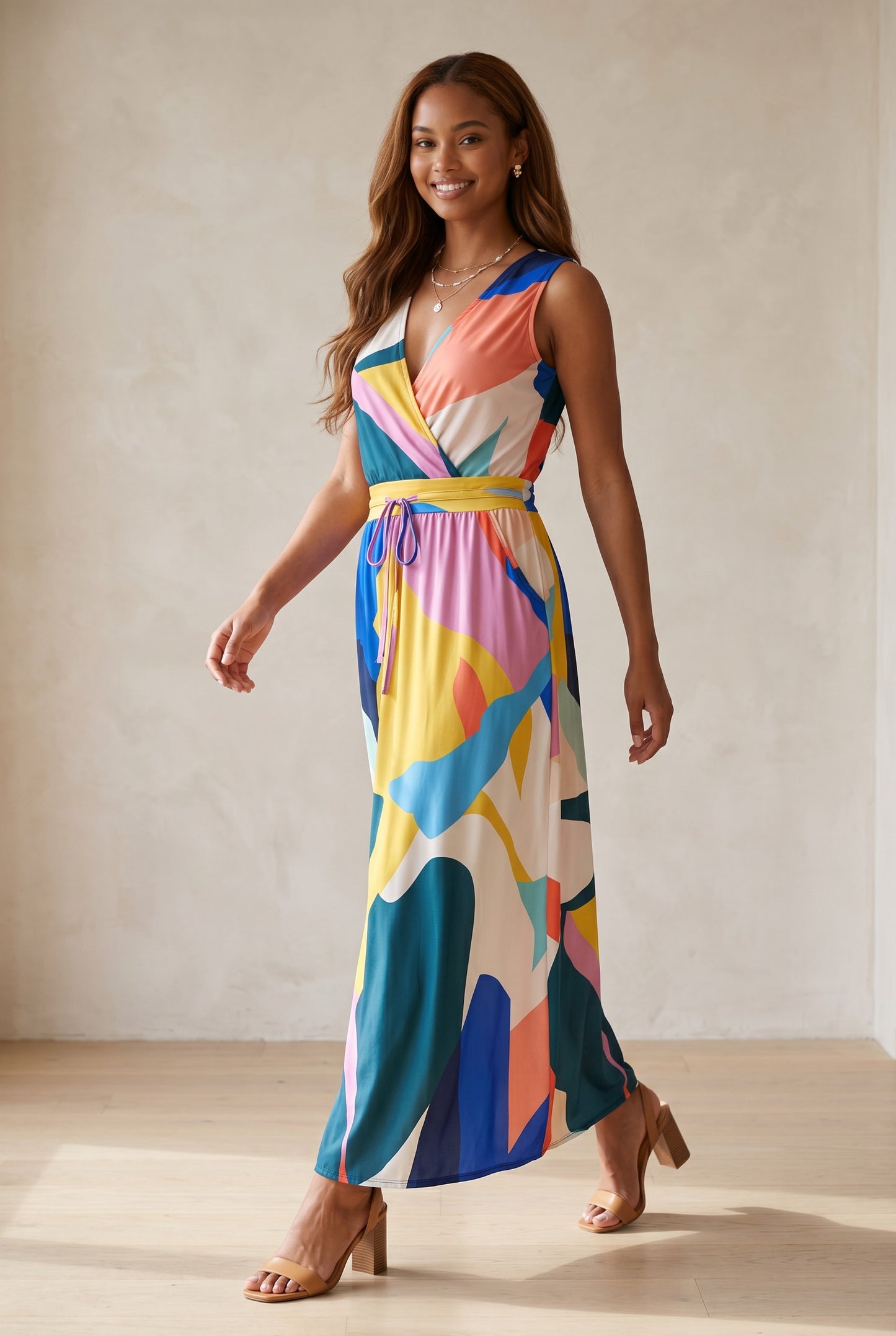 Robe longue cache-cœur - Bovari