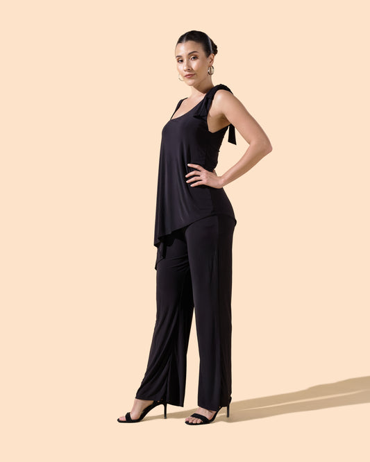 Combinaison pantalon asymétrique noire