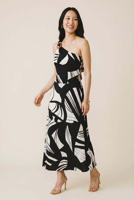 Robe longue asymétrique -  Joyce