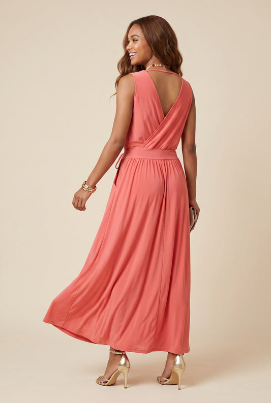 Robe longue cache-cœur - Bovari