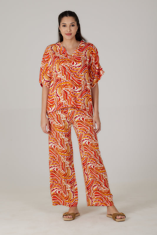Pantalon fluide imprimé Lumera - Giovanna