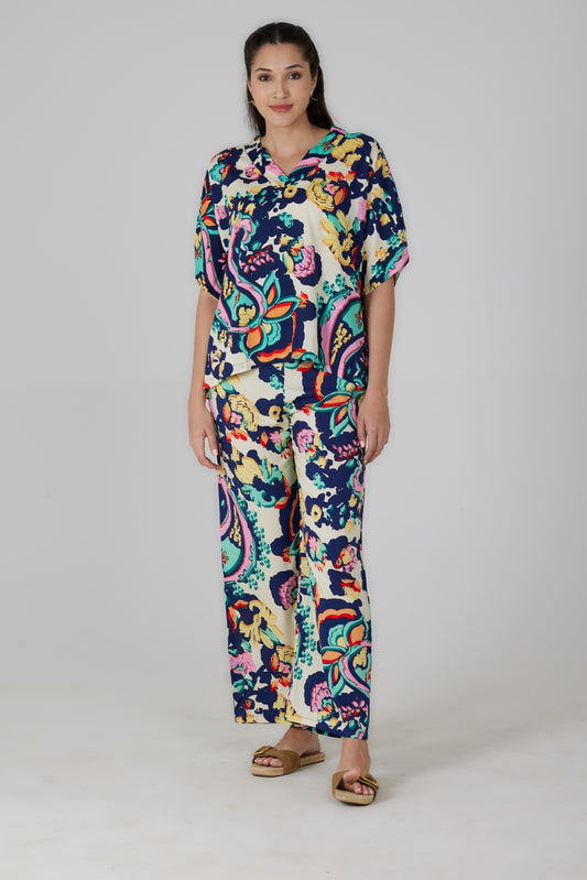 Pantalon fluide imprimé Turchina - Giovanna