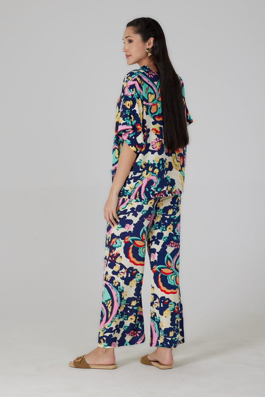 Pantalon fluide imprimé Turchina - Giovanna