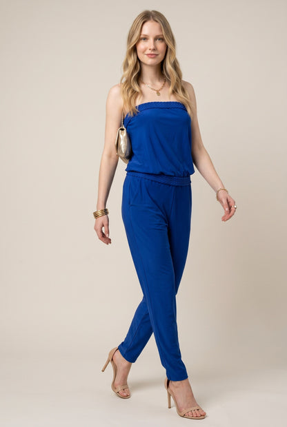Combinaison pantalon bustier fluide – Petra