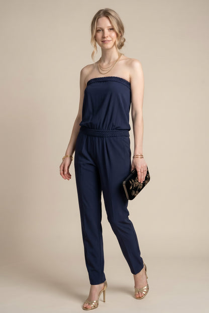 Combinaison pantalon bustier fluide – Petra
