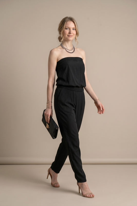Combinaison pantalon bustier fluide – Petra