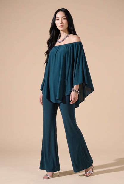Off-the-shoulder jumpsuit - Poly