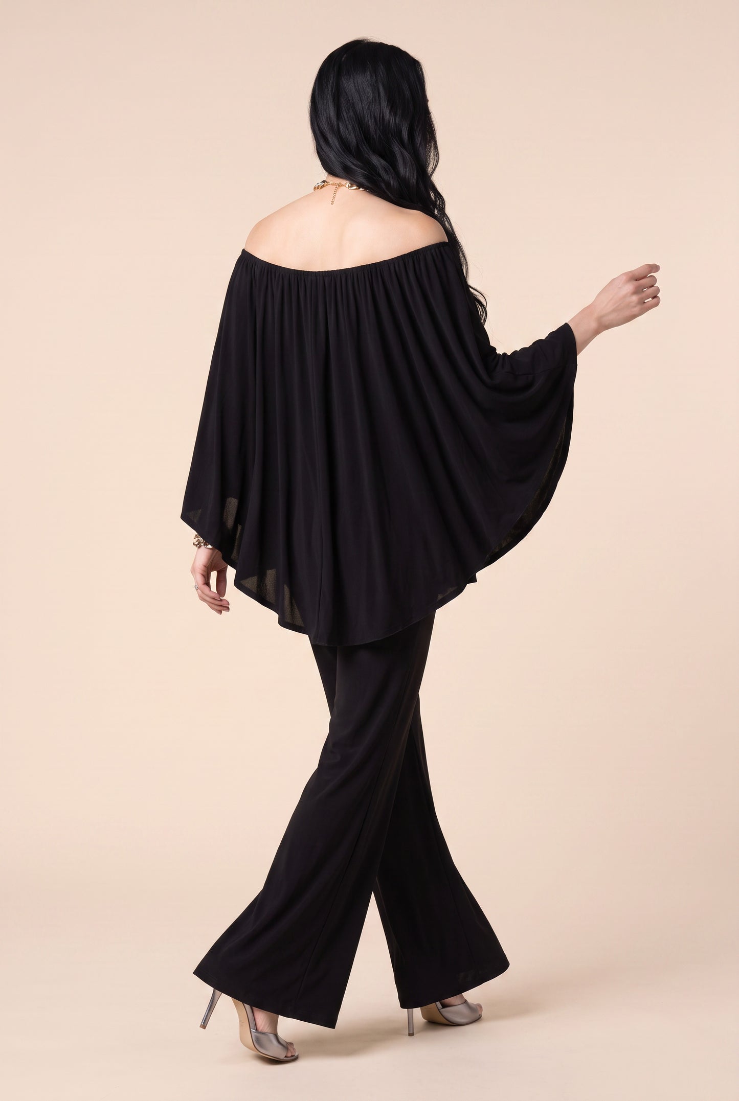 Off-the-shoulder jumpsuit - Poly