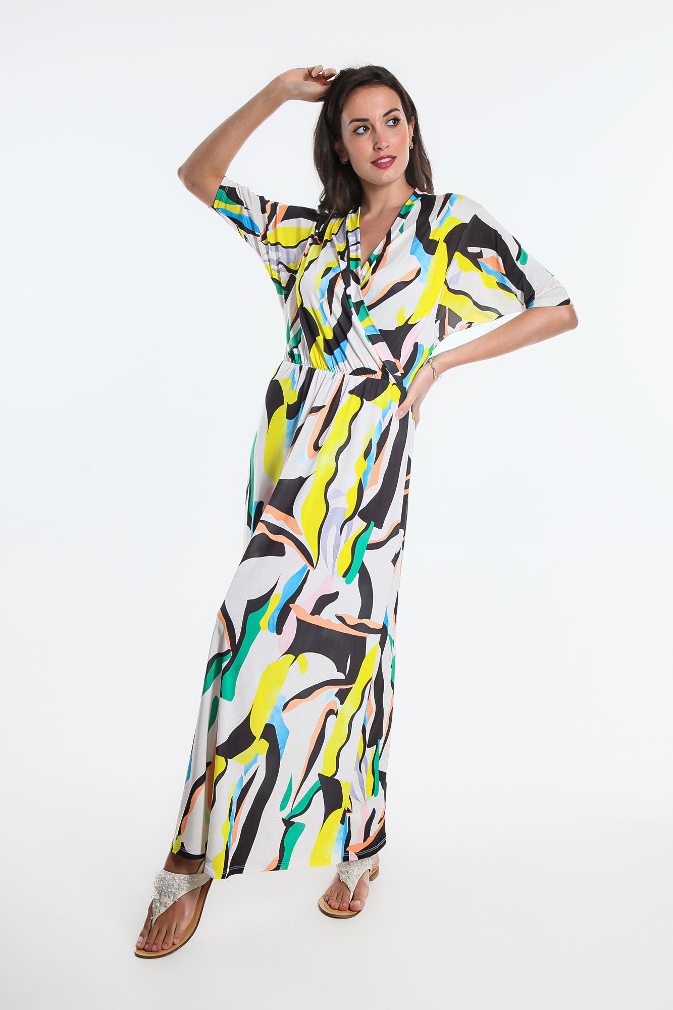 Long batwing sleeve dress - Barbosa