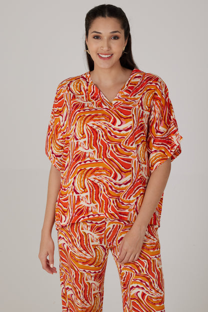 Top manches courtes imprimé Lumera - Nina