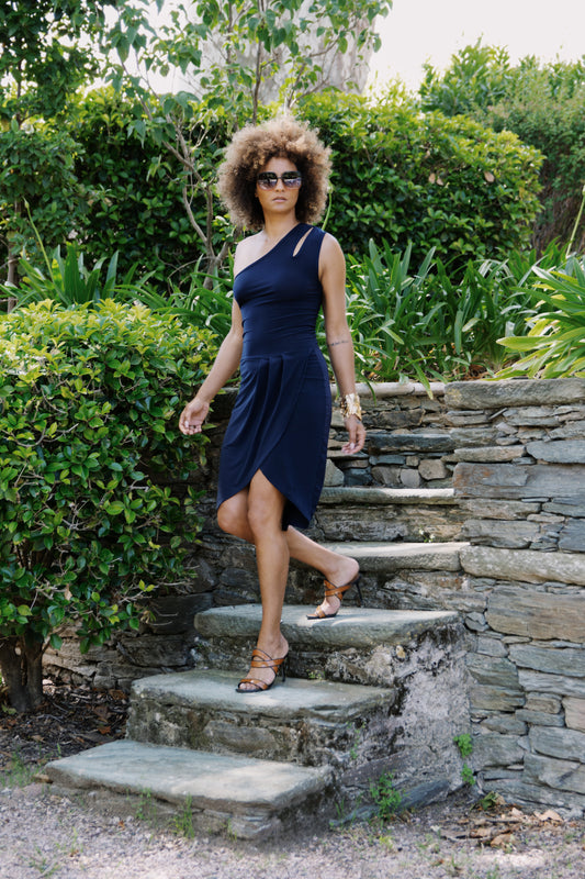 Robe courte asymétrique - Adelina