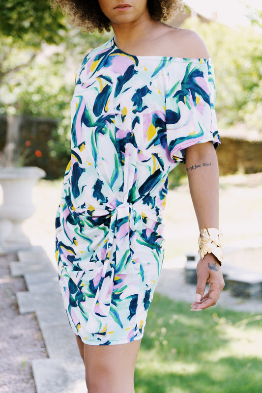 Robe courte manches courtes - Agathe