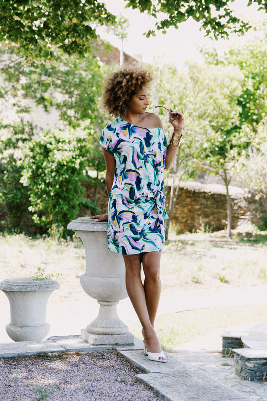 Robe courte manches courtes - Agathe