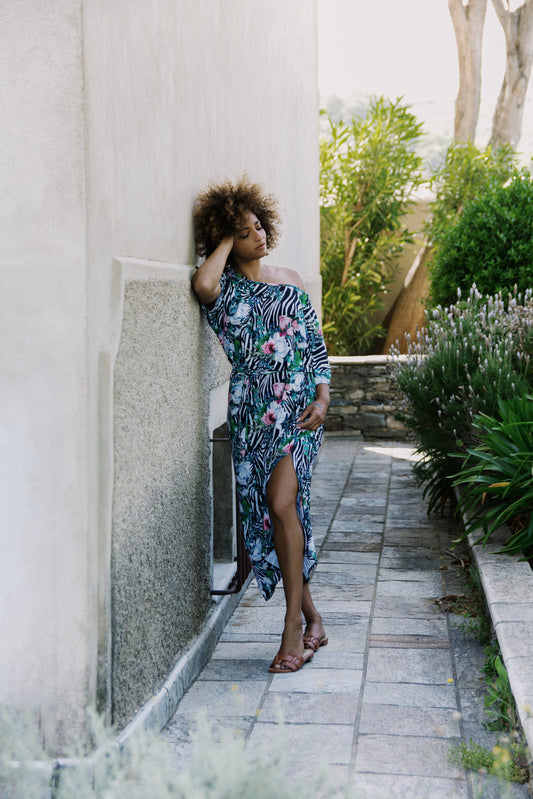 Robe longue col bateau - Brisa