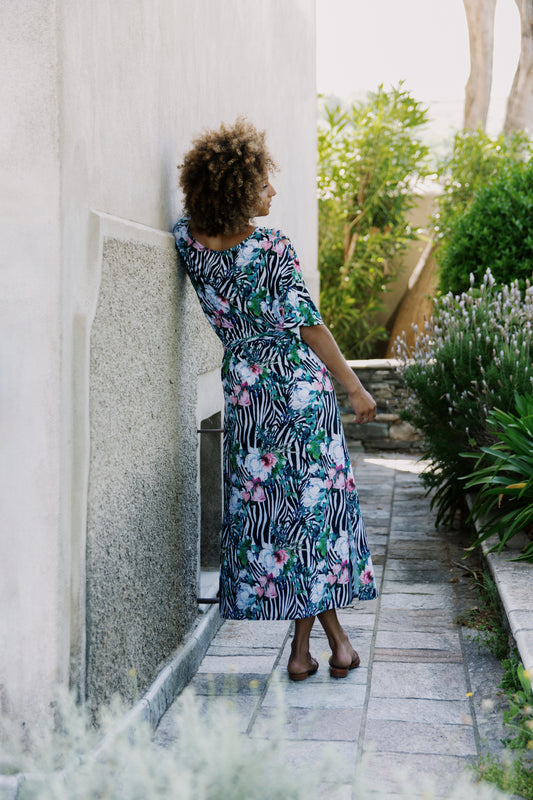 Robe longue col bateau - Brisa