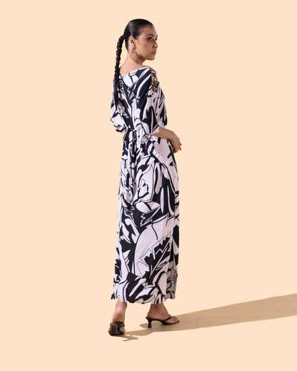 Robe longue col bateau - Brisa