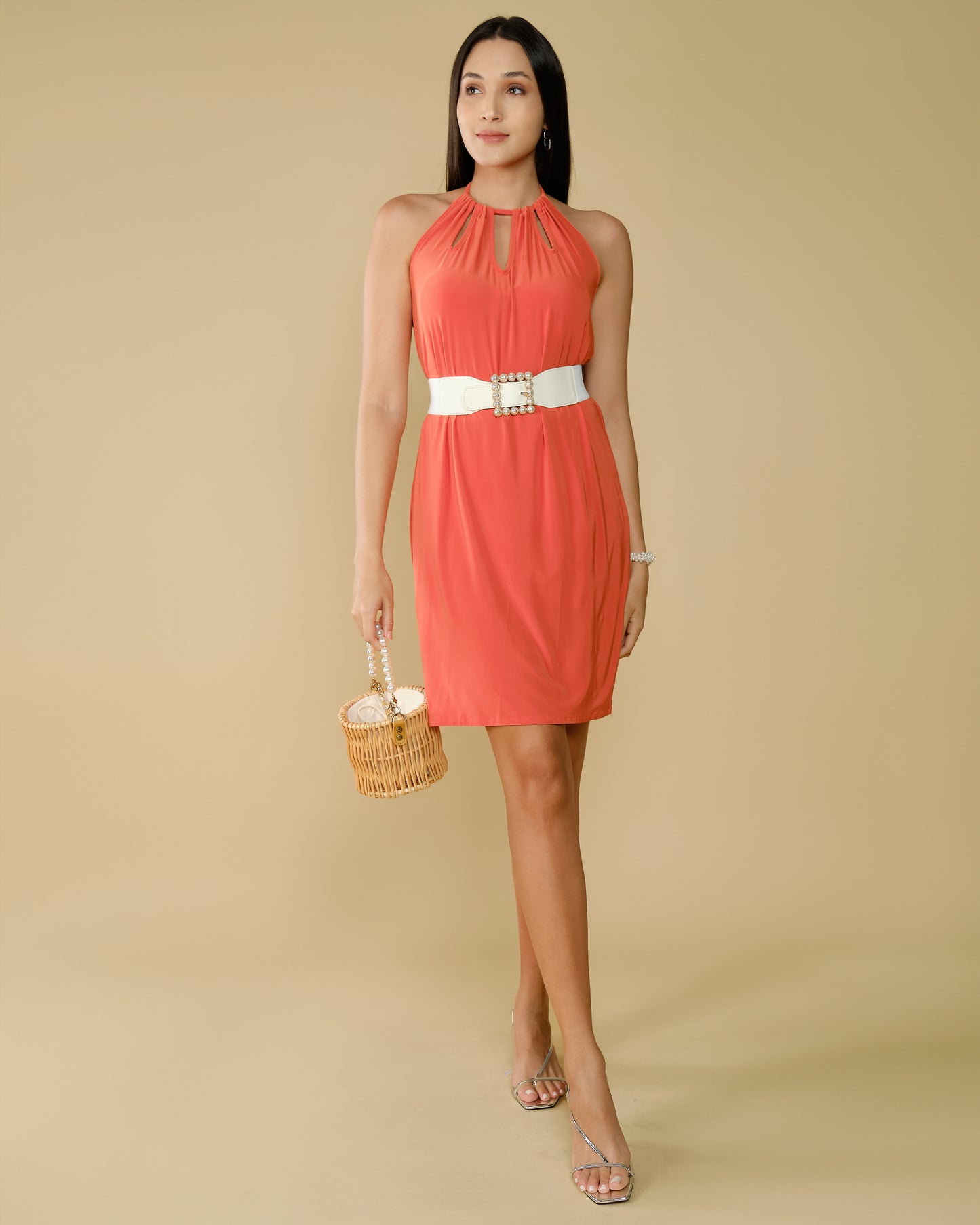 robe-courte-orange