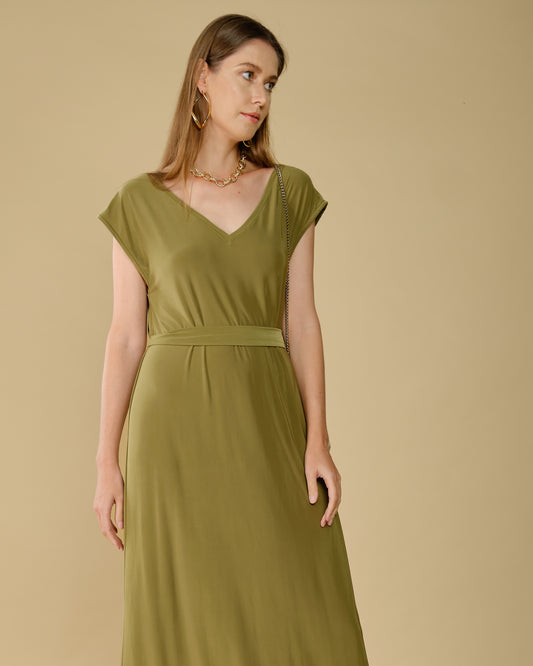 idée-tenue-robe-kaki