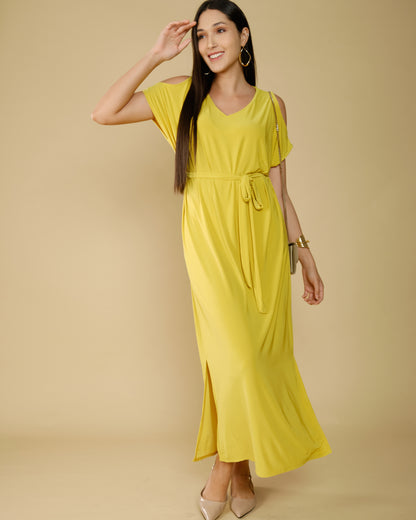 robe-jaune-fluide