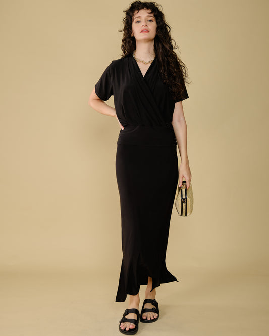 robe-été-femme-2024-noire-longue